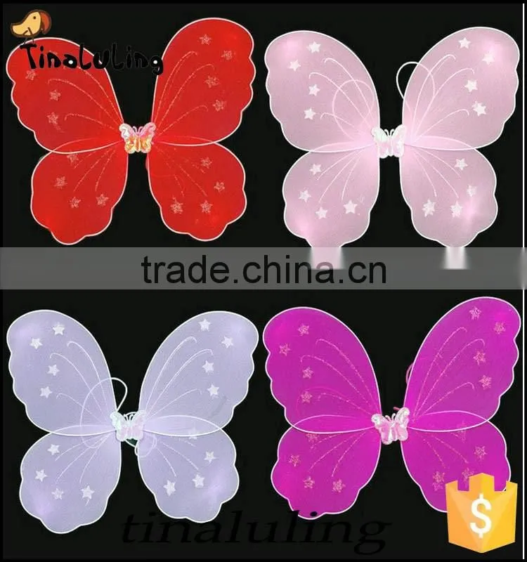 wholesale factory directly girls single cheap angle fairy wings for party decorations