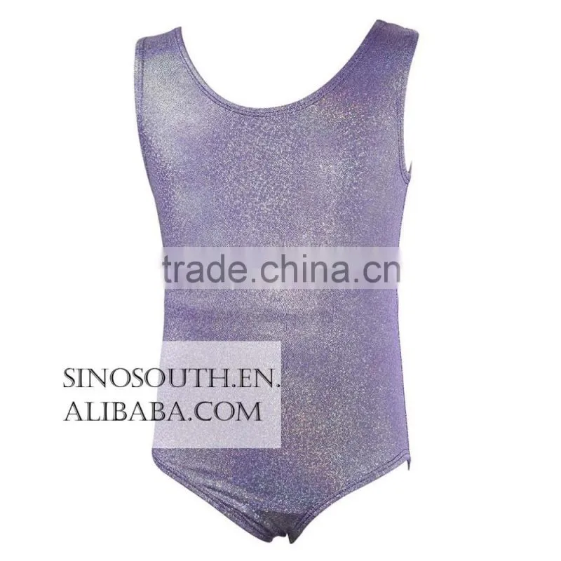 2017 Wholesale Kids Girl's Dance girls Shiny leotard girls gymnastics