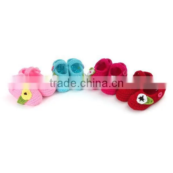 A Flower A Leaf Design China Supplier Crochet Baby Shoes Pattern