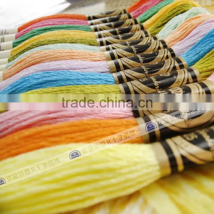 2016 Cotton thread pure cotton cross stitch thread with 447 colors