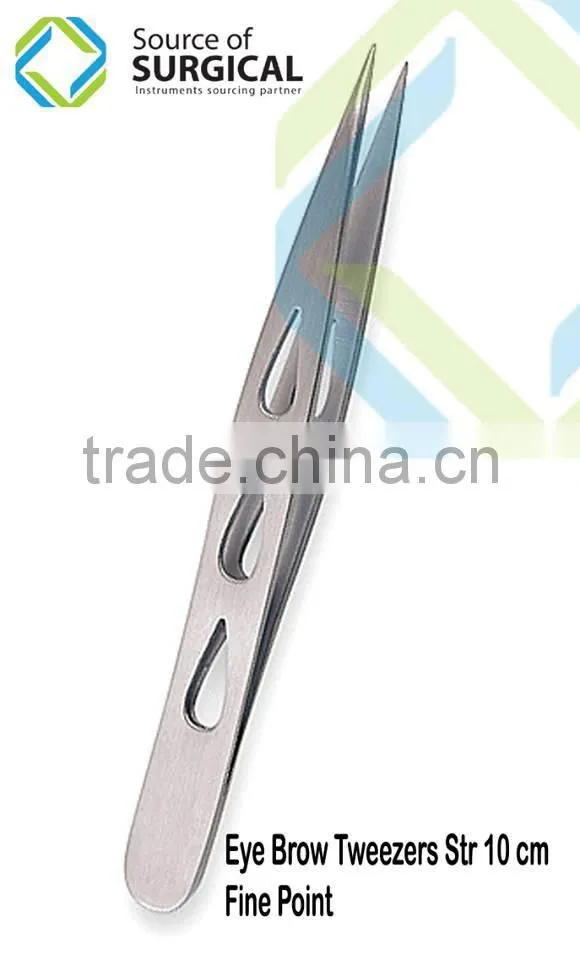 Metal eyebrows Lady's Eyebrow Tweezers Str 12 cm