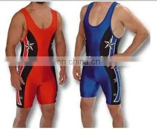 Men's OEM Custom Sportswear Cheap Sublimated Wrestling Singlets