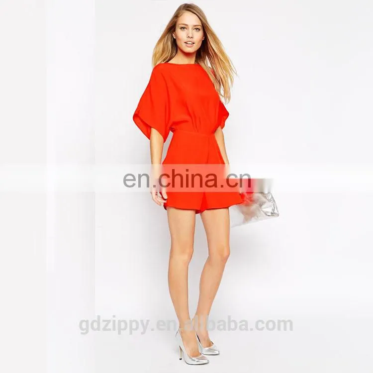 New fashion Women playsuit with kimono sleeves