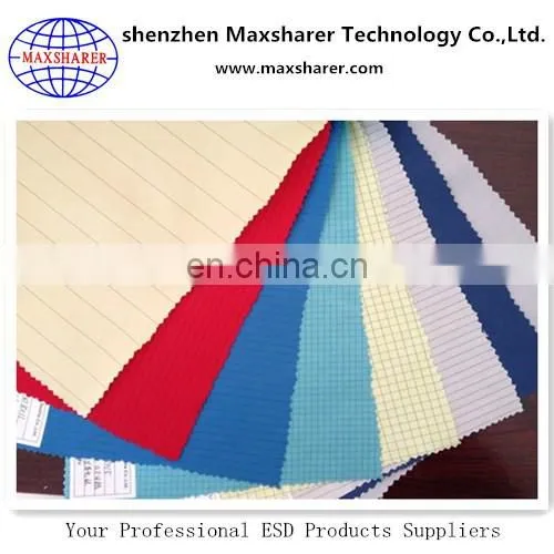 Maxsharer brand name factory conductive /ESD cloth fabric antistatic cloth
