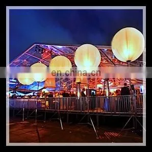 Atttactive party decoration inflatable cone with led light,led mood light tripod ball,waterproof led light balloon