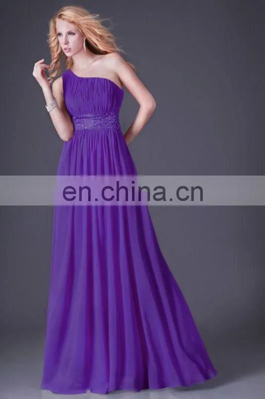 Hot Sale Women One Shoulder Long Bridesmaid Dress Grace Karin Chiffon Colorful Cheap Evening Dresses China Alibaba CL4107