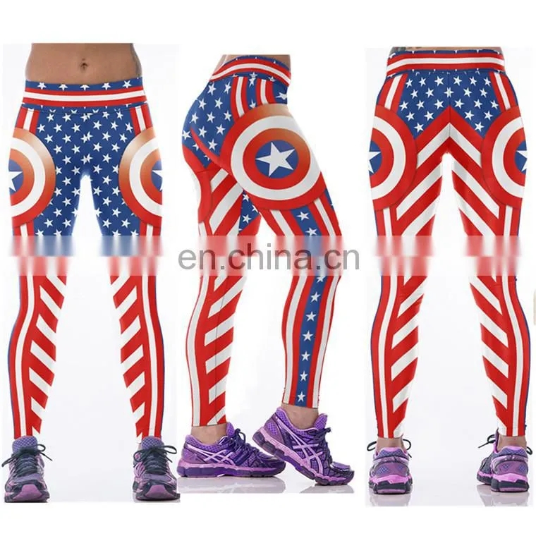 Wholesale Sexy Workout Sport Gym Fitness Printing Women Yoga Leggings