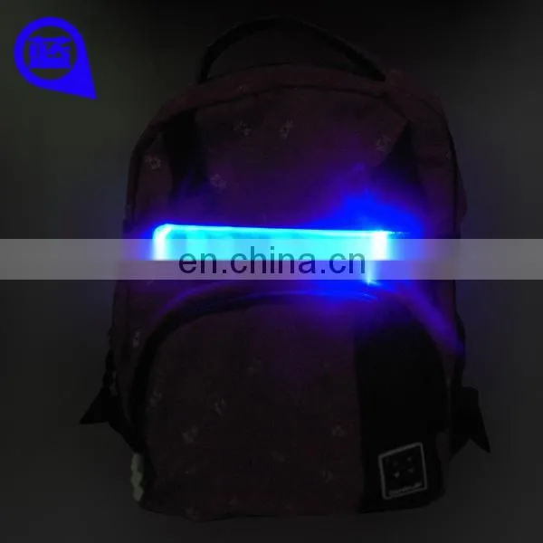 Cool belt for bag adjustable glowing backpack straps safety reflective backpack straps