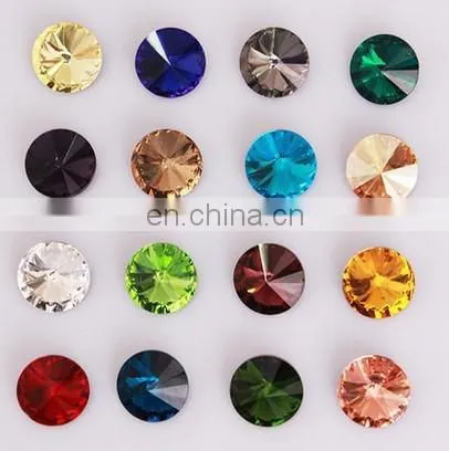 Light Topaz round shape crystal stones for jewelry