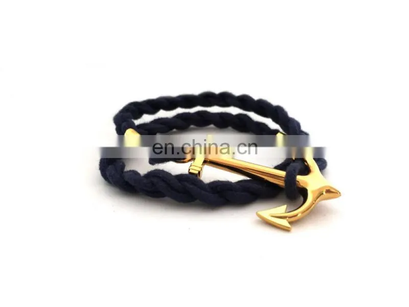 wholsale anchor bracelet with decorations charm bracelet rope tails