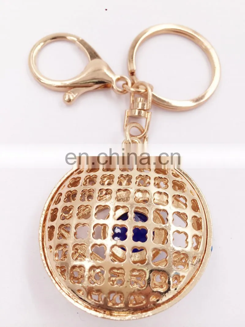 Hot Sale Personalized Metal Crystal Evil Eye Key Ring Car Keychain Pendant Key Chain