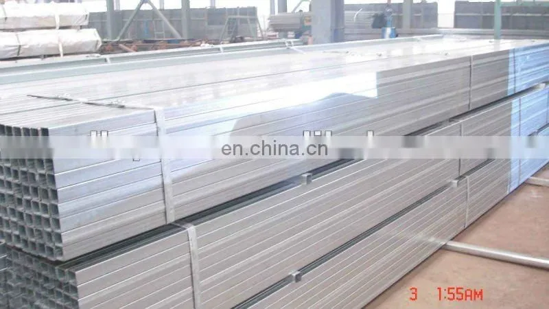 different specification hot dip rectangular steel pipe