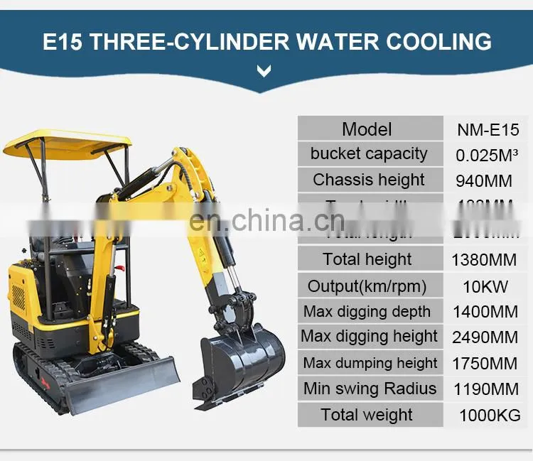 5% discount for CE certified chinese new hydraulic 1.5 ton mini excavator for sale with cheap price