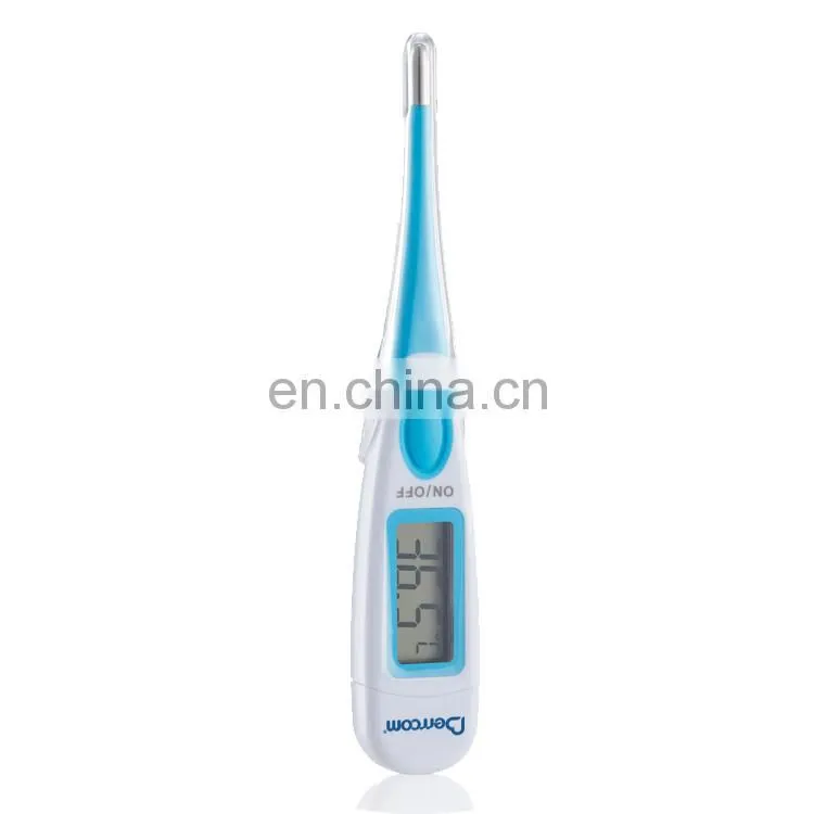 Waterproof smart sensor digital mini basal body temperature pen type armpit clinical anus oral thermometer with flexible probe