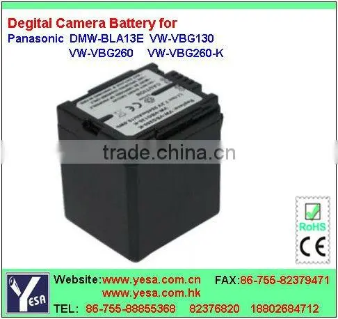 Camcorder battery apply to Panasonic DMW-BLA13E AG-HMC70