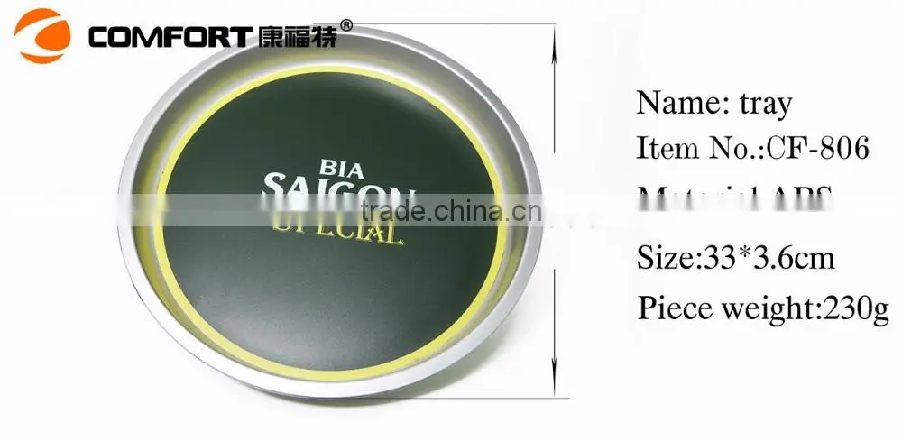hard designer plastic serving food tray