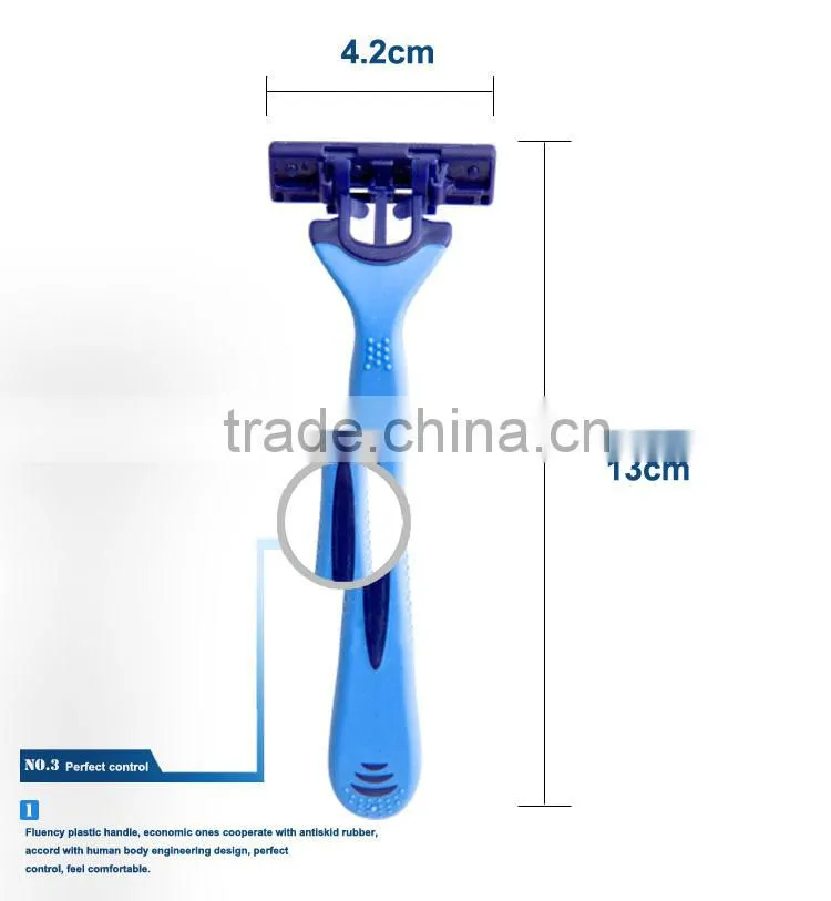 D318L women face clean triple blade shaving razor