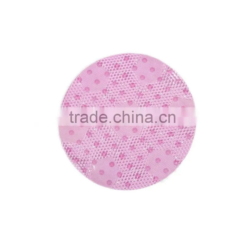 Bathroom designs round plastic rug