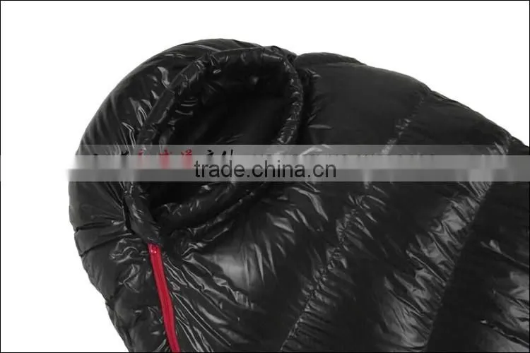 Adult Luxury Goose Down Mummy Sleeping Bag for Cold Weather