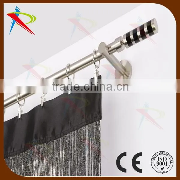 35mm burnished matt nickel curtain pole with luxury finial