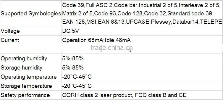 RD-6870W android 1D wireless laser barcode scanner with Memory