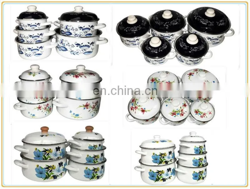 Chinese quality products cast iron enamel soup plate