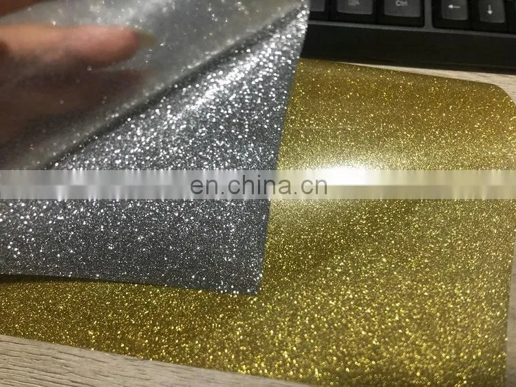 wholesale Korea best quality htv glitter film heat transfer glitter color vinyl rolls for t-shirt custom