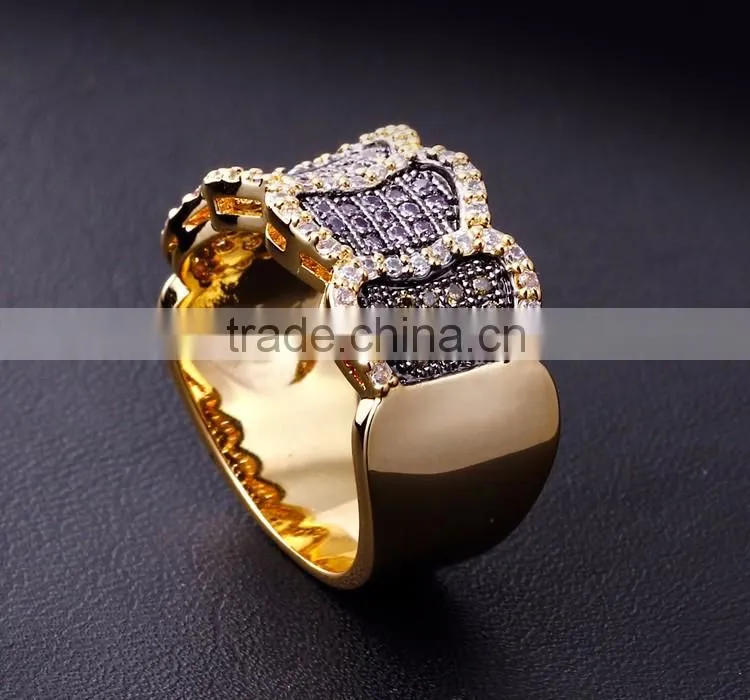 Good Price Item Jewelry Fashion Zircon Colorful Party Ladies Unique Brass Ring
