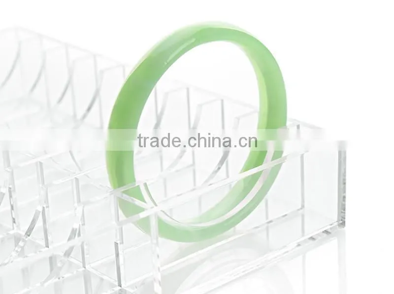 Clear Acrylic 20 Slots Bracelet Display Tray Jewelry Display Case Bangle Bracelet Storage Organizer