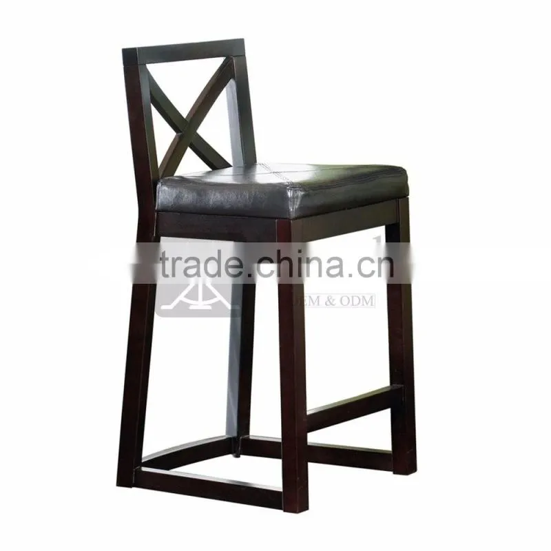 BC-098 Fashion X Back Wood Barchair