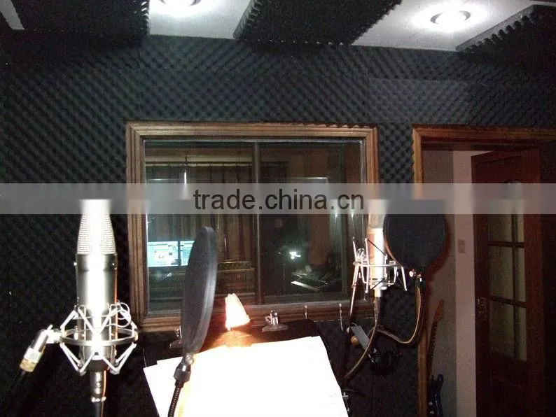 sound absorbing foam studio wall