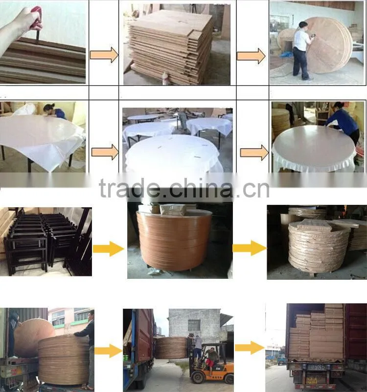 Hotel Round PVC folding table for banquet