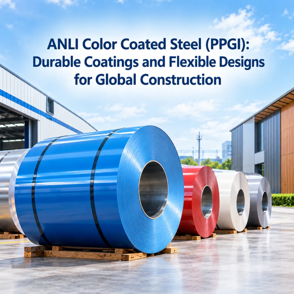 ANLI farbbeschichteter Stahl (PPGI): Langlebige Beschichtungen und flexible Designs für den globalen Bau