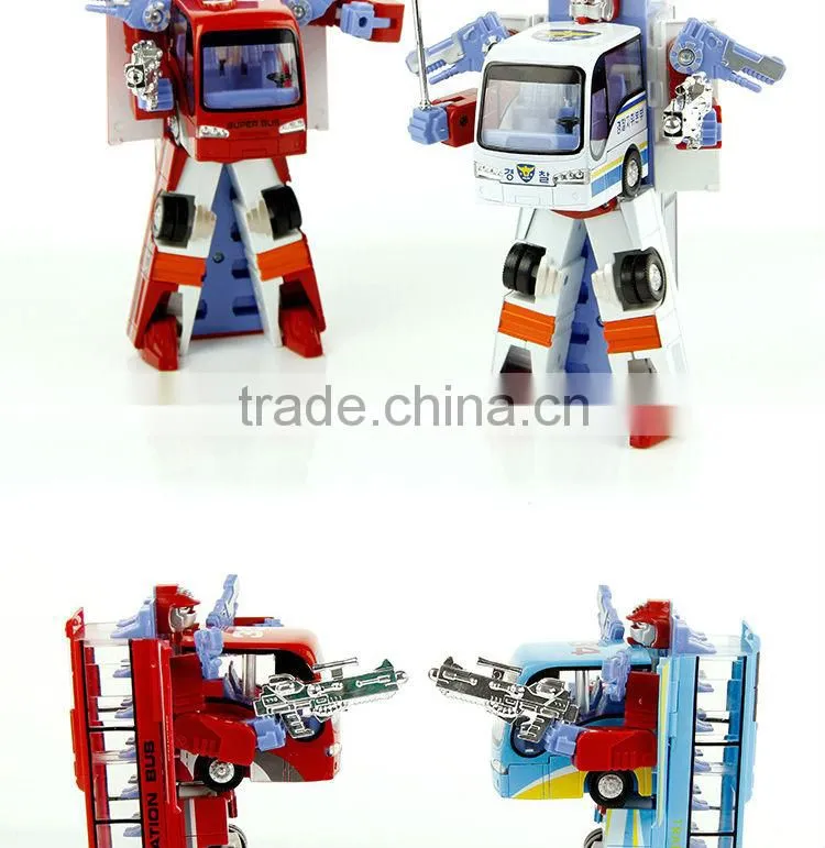 New 2014 Edition Genuine 24cm Transformation Robots Action Figures Classic Toys For Boy's Gifts Robot Change into Bus