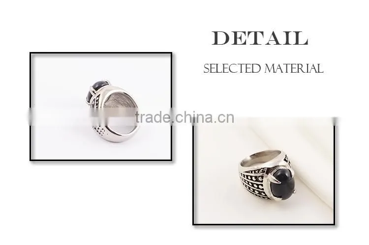 Turkish silver jewelry men's ring with big stone ring