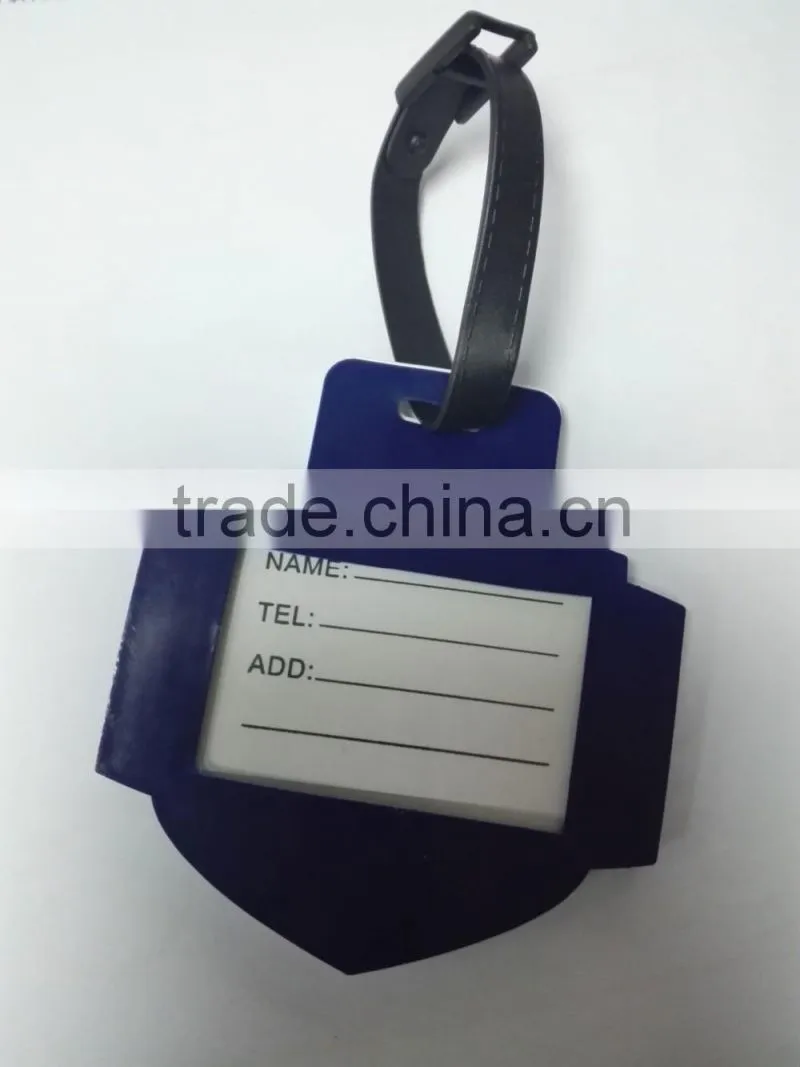 Tennis on campus PVC rubber luggage tag