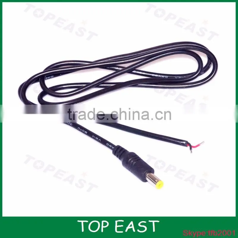 DC5.5 * 2.1 yellow plastic fork male DC power cable to extend the 2464 single-head wire