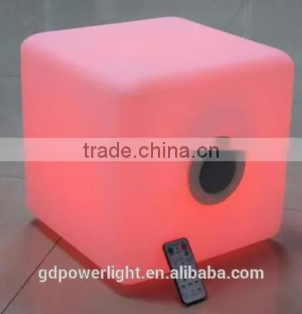 solar LED light cube with bluetooth stereo & remote control & solar YXF-4343BS