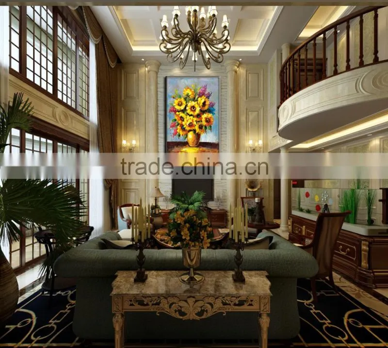01-045 Large Size Canvas Printing Paint Flower Painting For Living Room OR Bedroom For Decoration