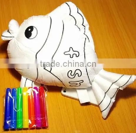 washable painting plush toy/painting plush toy/paint toy