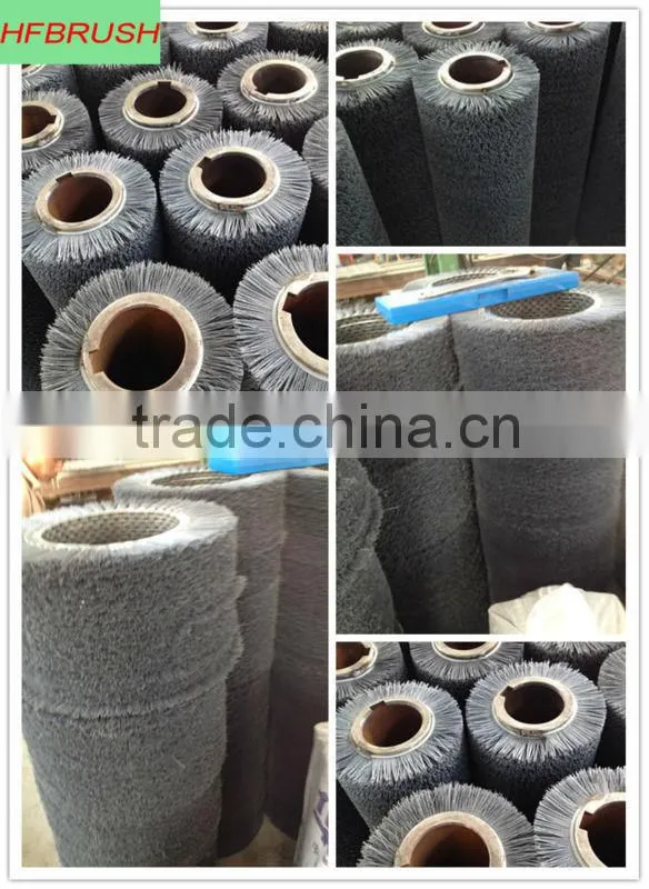 Wire abrasive brush roller