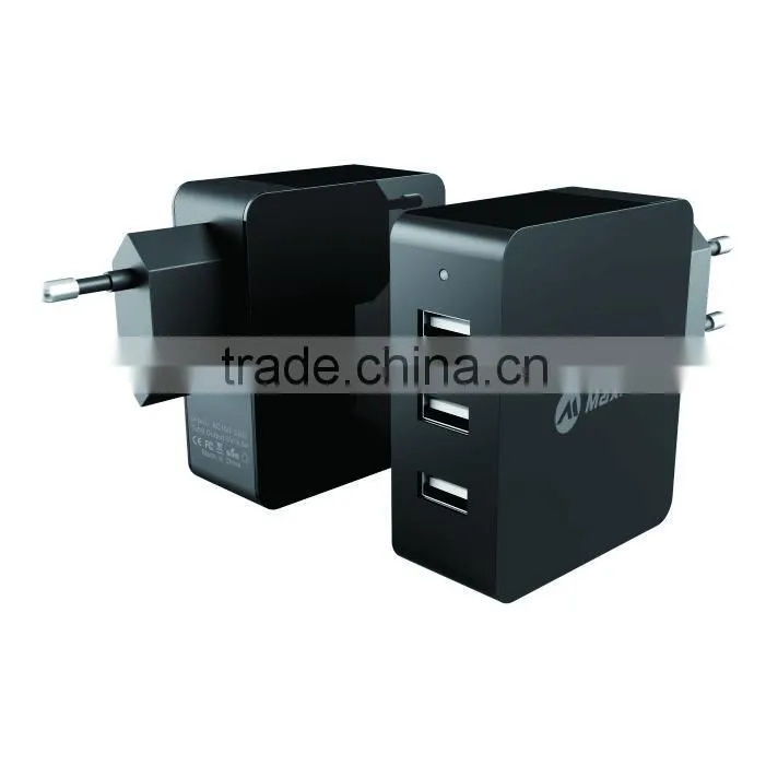 Wholesale factory usb wall charger 3 port usb charger with for mobile fast charging