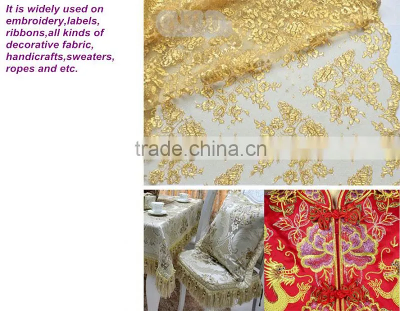 2015 promotional japanese golden metallic yarn