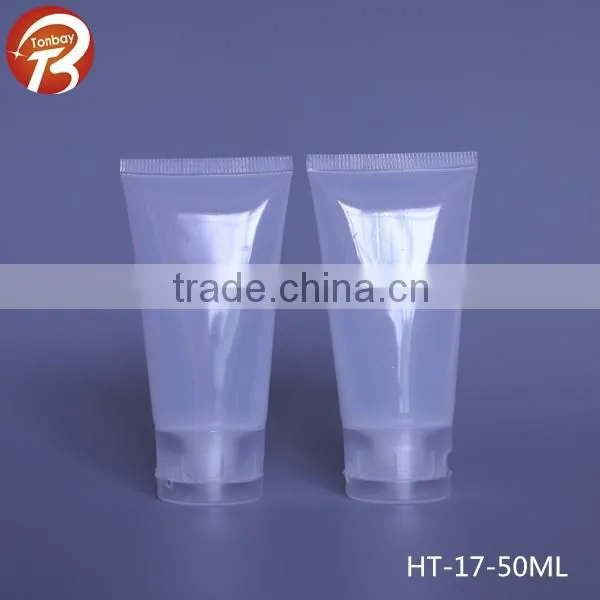 15ml 30ml 50ml PVC clear plastic tube for body lotion, and cosmetic tubes packaging