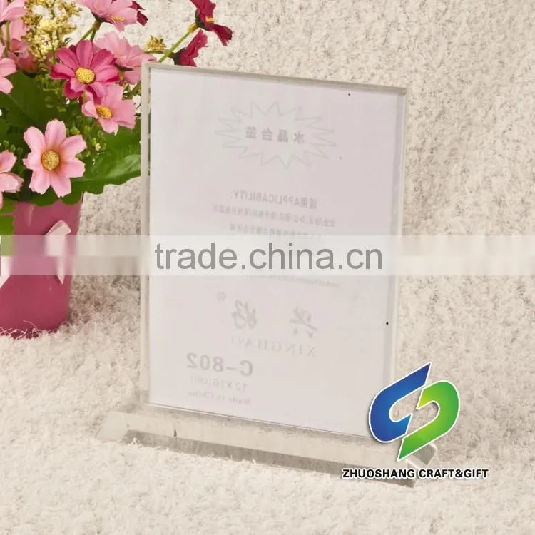 top grade luxury acrylic display card,glass card