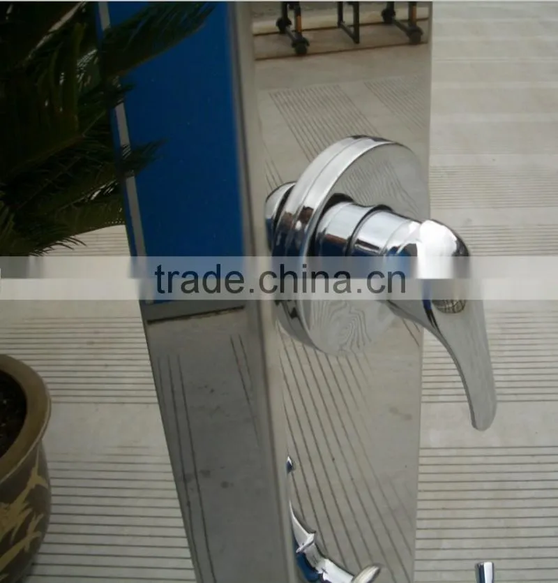 Audemar Aluminum or Stainless Steel 316 Straight Outdoor Garden Shower In Powder Coating Or Mirror Finishing