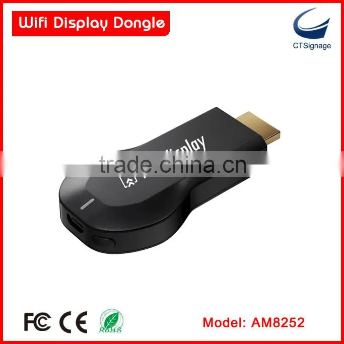 Factory lowest price miradisplay AM8252 wifi display dongle support IOS / Mac / window / android system