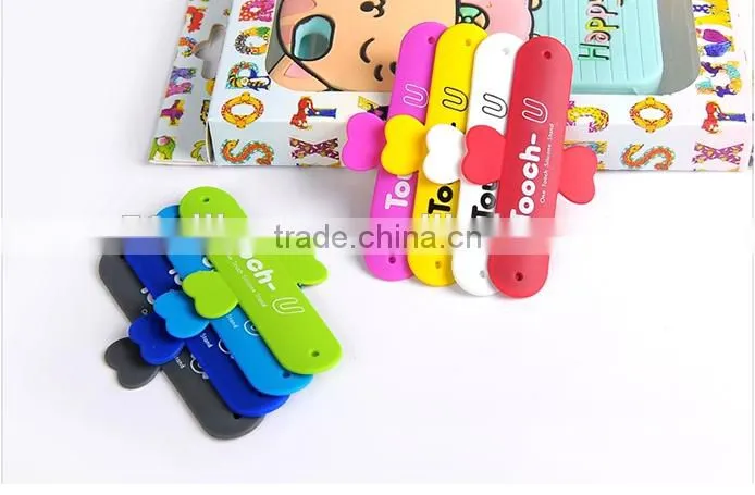 quick snap multiple touch U shape silicone desktop mobile cell phone holder