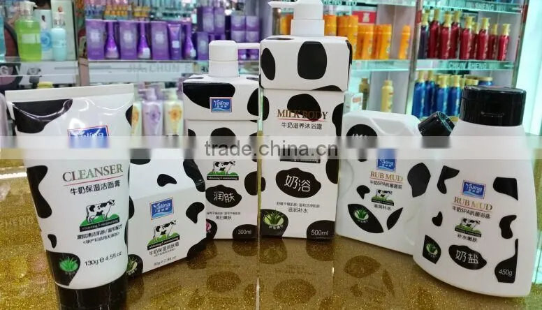 milk skin whitening shampoo shower gel