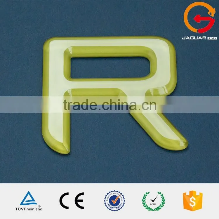 Transparency waterproof acrylic sign letters clear effect alphabetical 3d letters